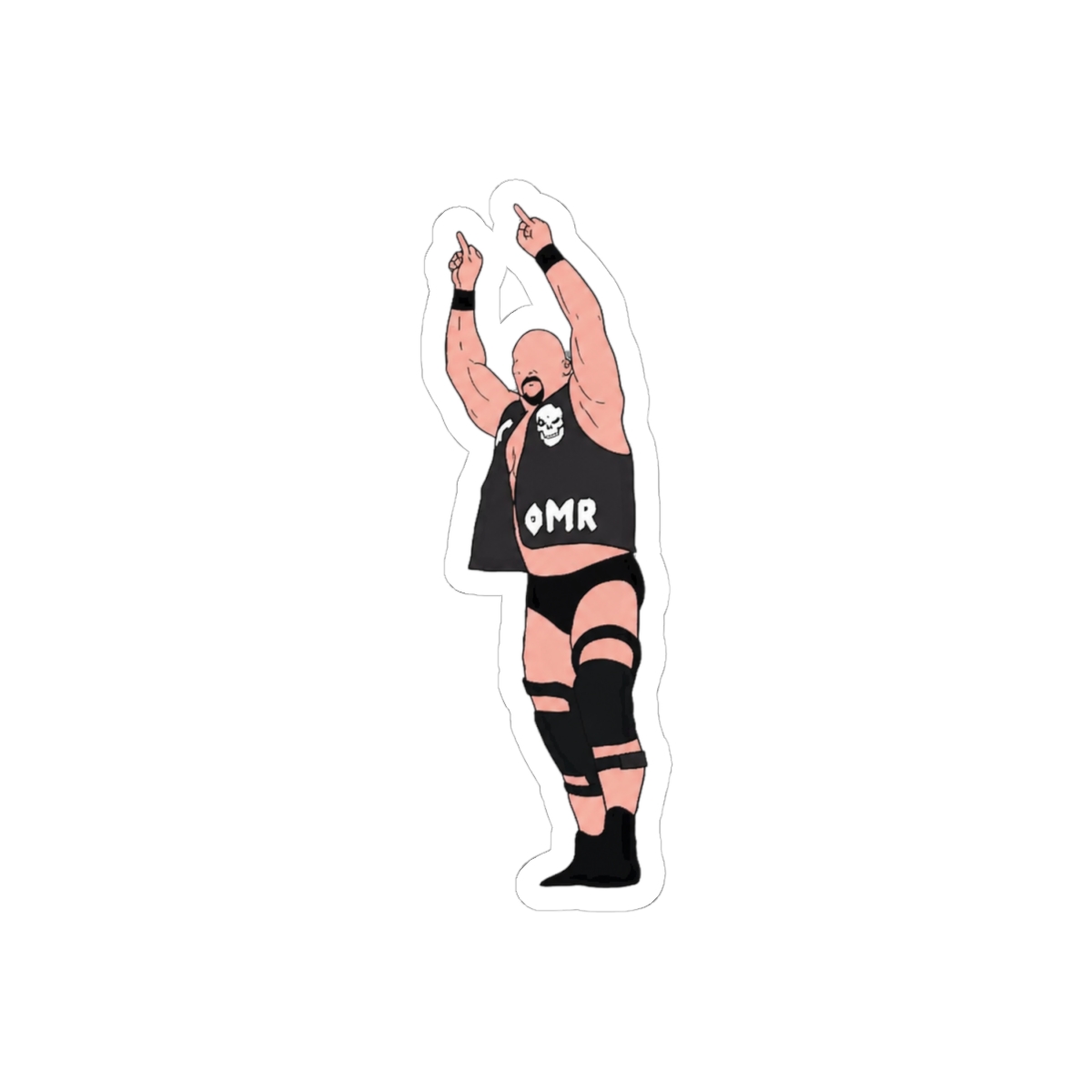 Stone Cold Steve Austin Middle Finger Sticker | Bold Attitude Vinyl Decal
