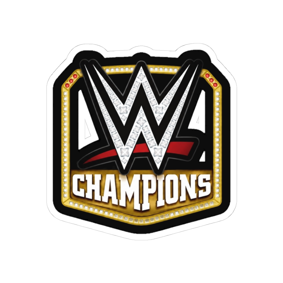 WWE World Heavyweight Champion Logo Sticker