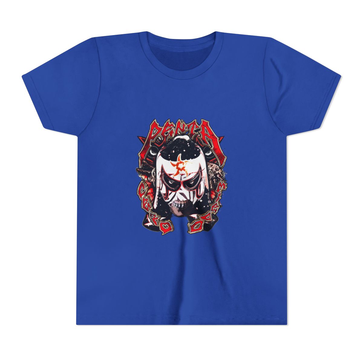 Penta El Zero Miedo – WWE Inspired Lucha Mask Design Kids T Shirt - alternate angle 3, merchandise