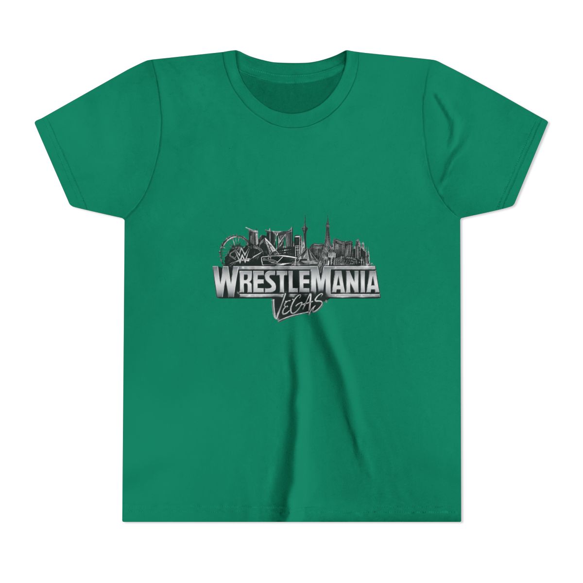 WWE WrestleMania 42 Logo Kids T Shirt - alternate angle 2, merchandise