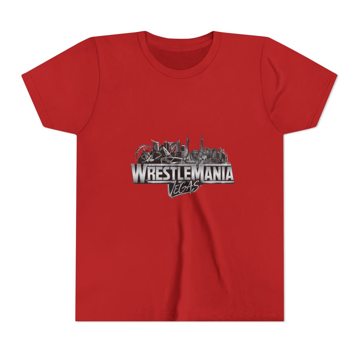 WWE WrestleMania 42 Logo Kids T Shirt - alternate angle 5, merchandise