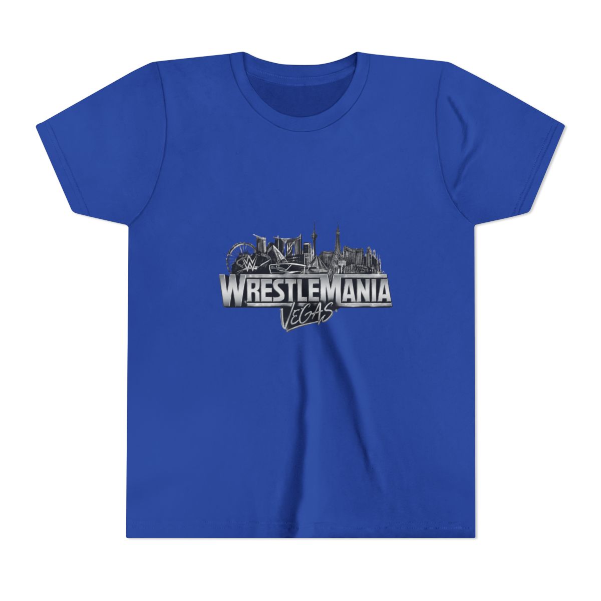 WWE WrestleMania 42 Logo Kids T Shirt - alternate angle 3, merchandise