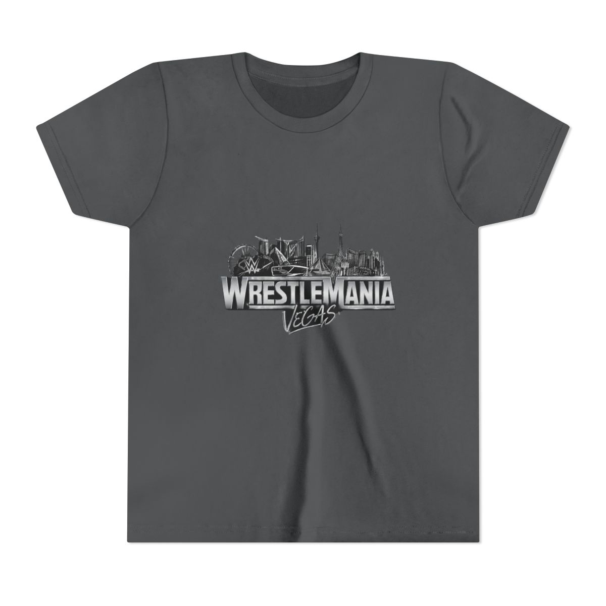 WWE WrestleMania 42 Logo Kids T Shirt - alternate angle 4, merchandise